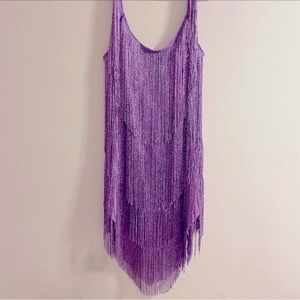 Purple fringe dress - perfect for Taylor Swift Eras Tour. Size medium. Sparkle💖